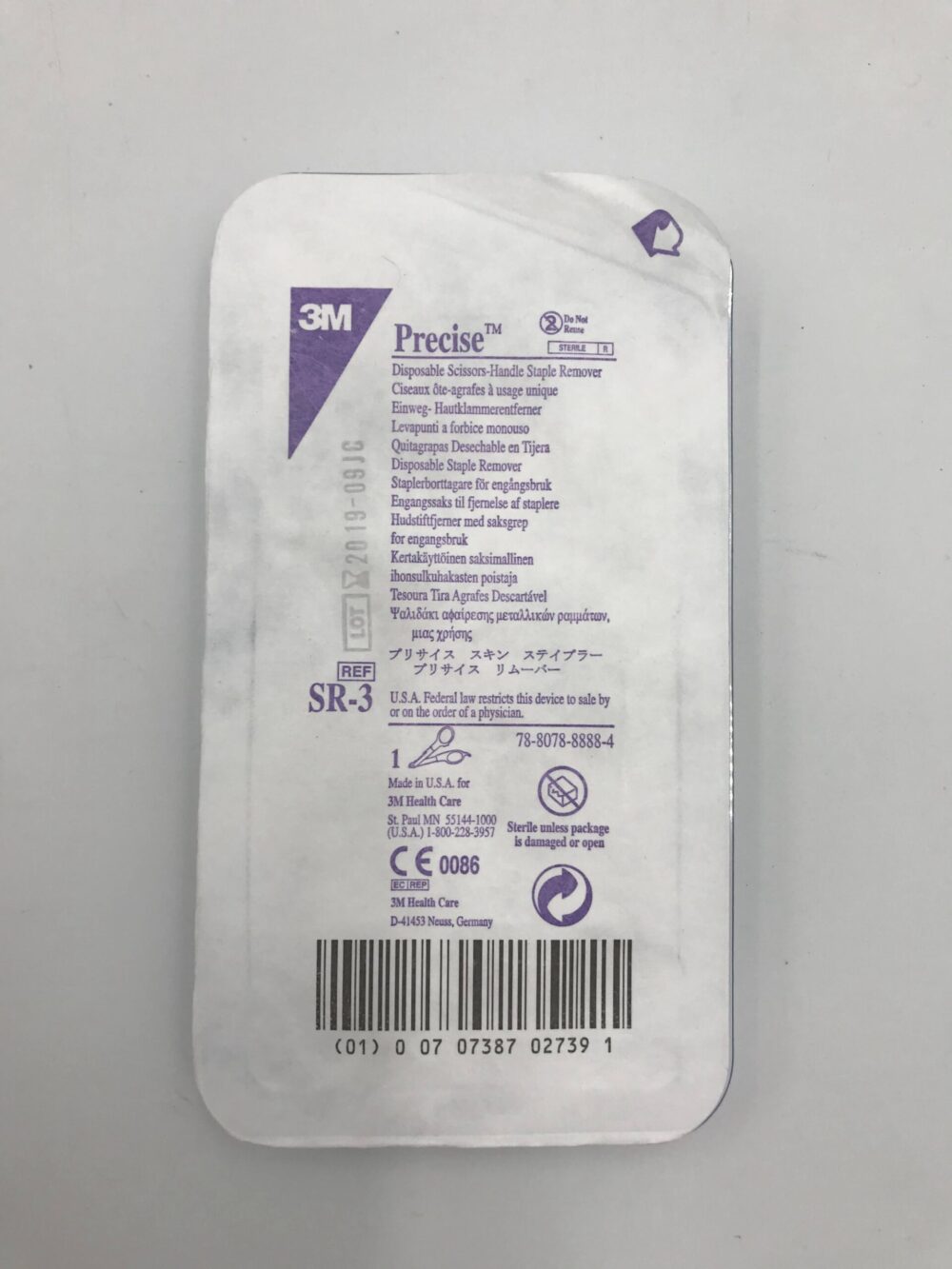 3M SR3 Precise Disposable ScissorsHandle Staple Remover (X) GB TECH USA