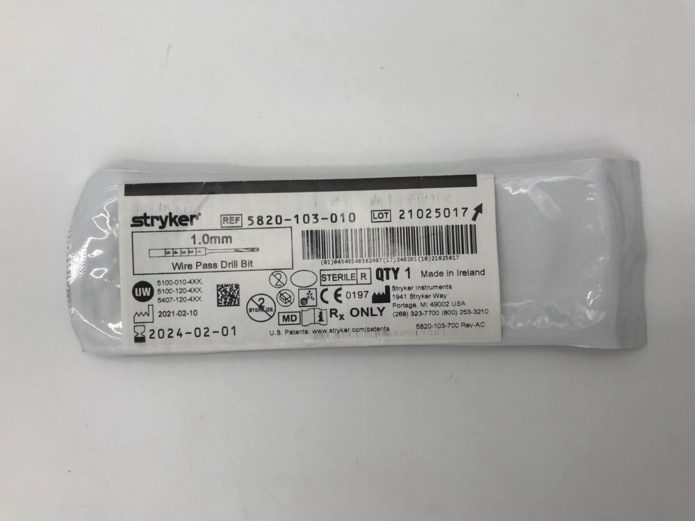 STRYKER 5820103010 Wire Pass Drill Bit 1mm GB TECH USA