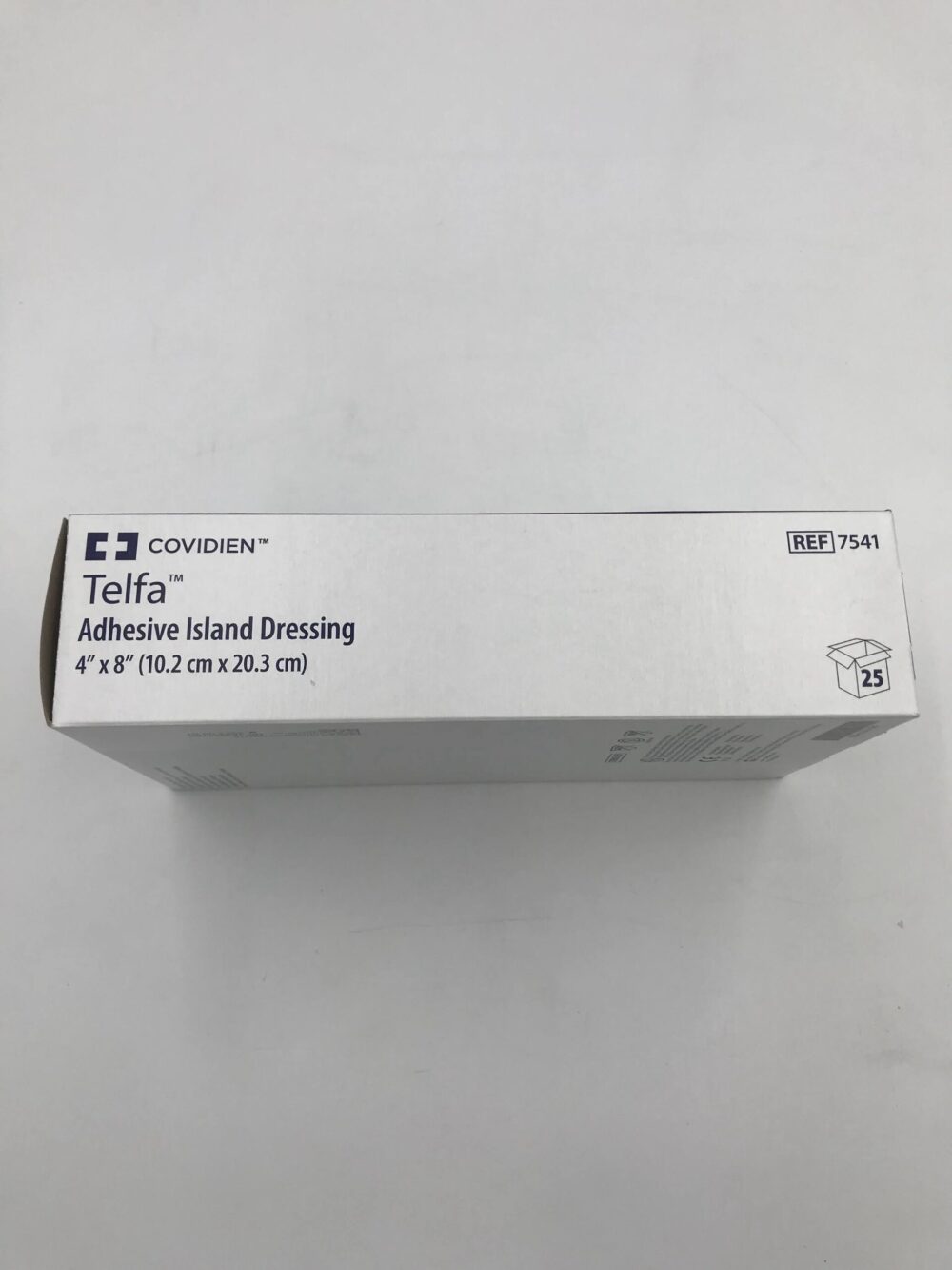 COVIDIEN 7541 Telfa Adhesive Island Dressing 4in x 8in (25/Box) GB