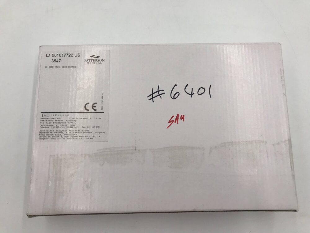 Patterson Medical 3547 SP Cold Pack, Neck Contour GB TECH USA