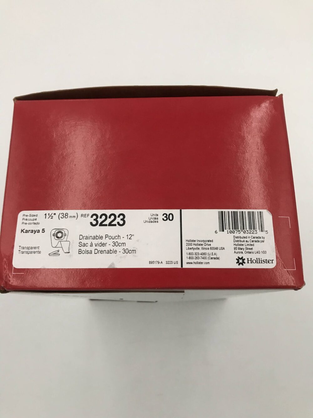 Hollister 3223 Karaya 5 Drainable Pouch – 12″, 1 1/2″ (30/Box) – GB ...