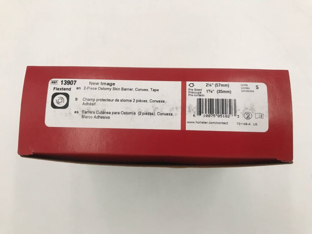 Hollister 13907 New Image Flextend 2Piece Ostomy Skin Barrier, Convex