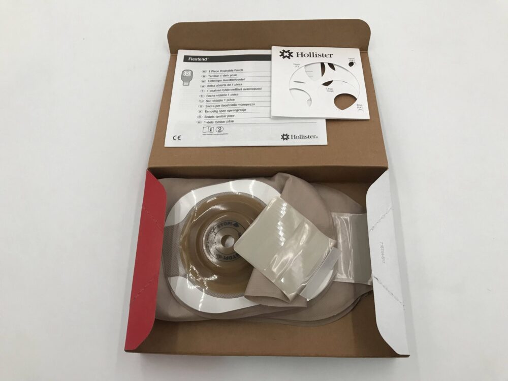 Hollister 8548 Premier Flextend Lock N Roll 1Piece Drainable Ostomy Pouch, Viewing Option