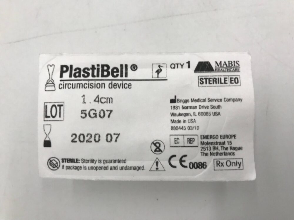 Briggs 9234 Mabis PlastiBell 1.4cm Circumcision Device (X) GB TECH USA
