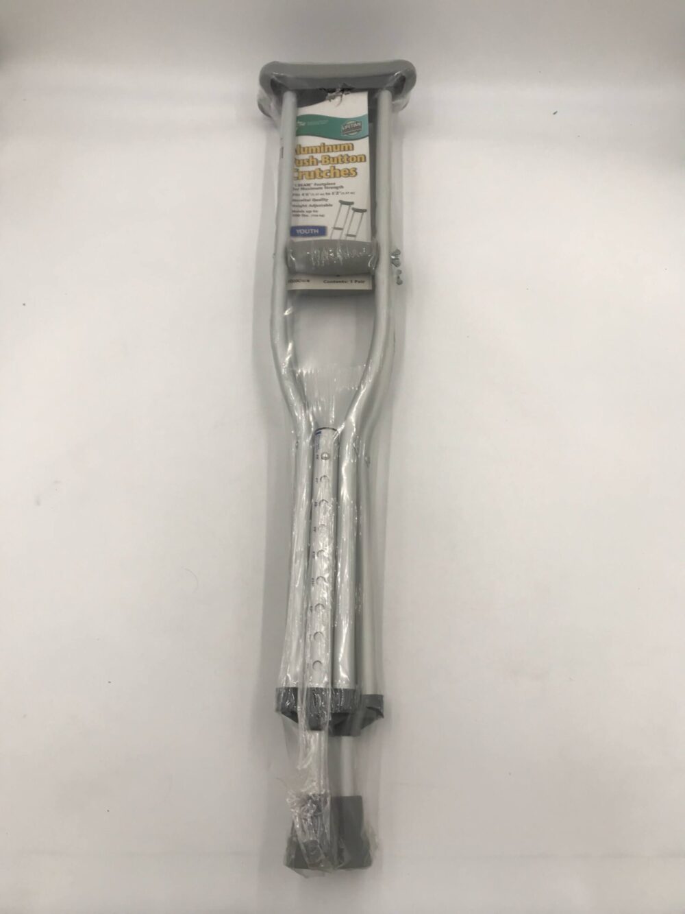 Medline MDSV80536 Aluminium Push-Button Crutches 4