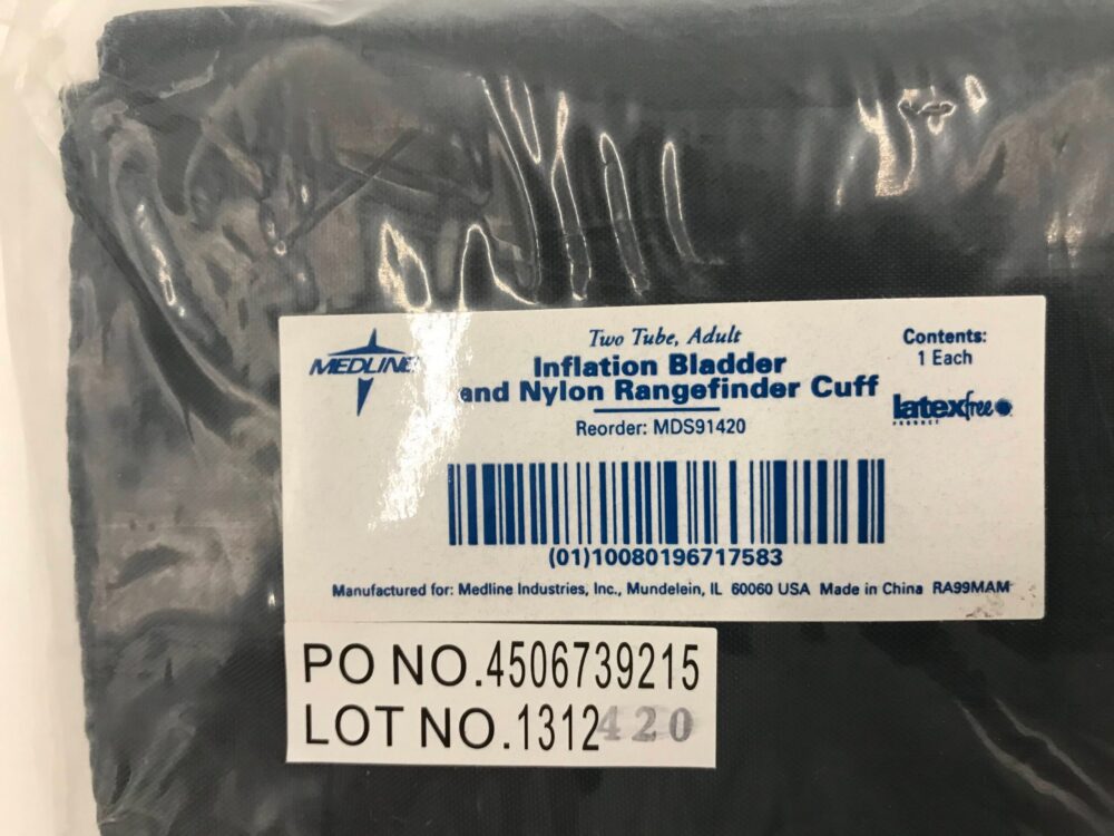 MEDLINE MDS91420 Inflation Bladder and Nylon Rangefinder Cuff GB TECH USA