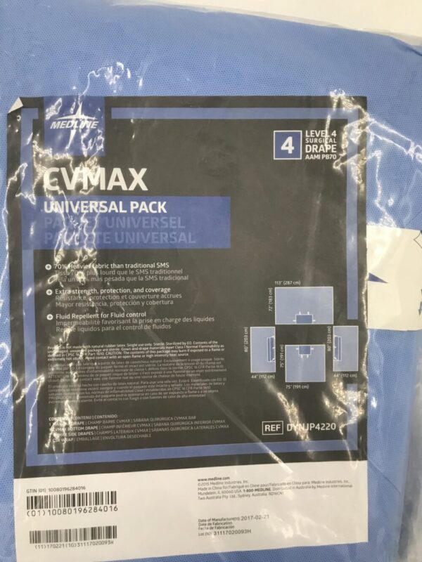 MEDLINE DYNJP4220 CVMAX Universal Pack, Surgical Drape GB TECH USA