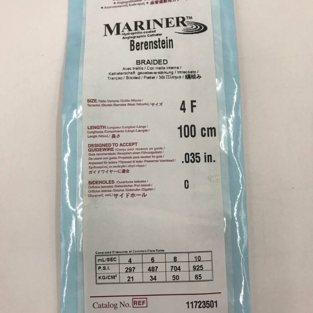 Merit Medical 510035BER Impress Angiographic Catheter BERN 5F 100cm (X