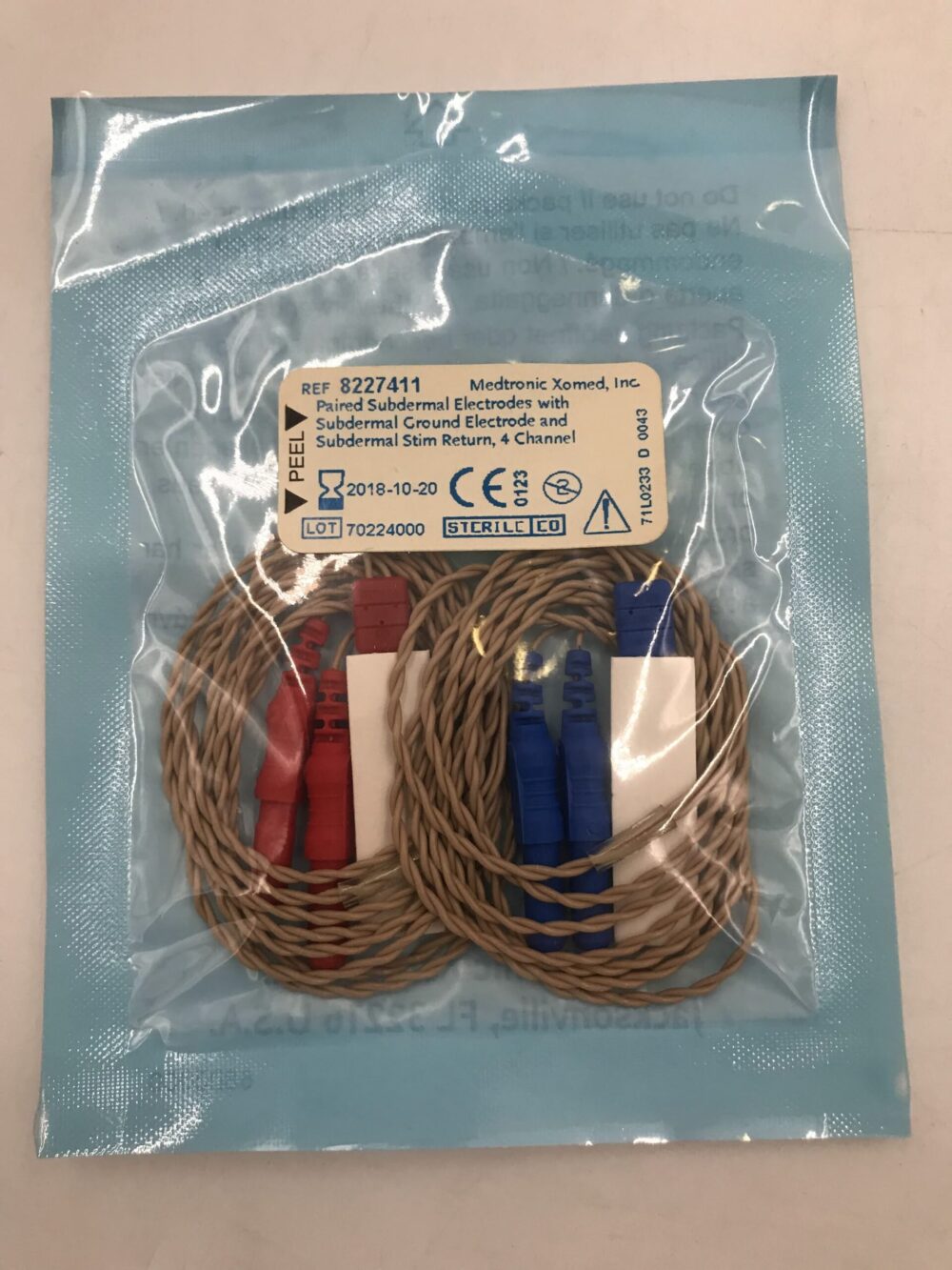 Medtronic 8227411 Paired Subdermal Electrodes with Subdermal Ground