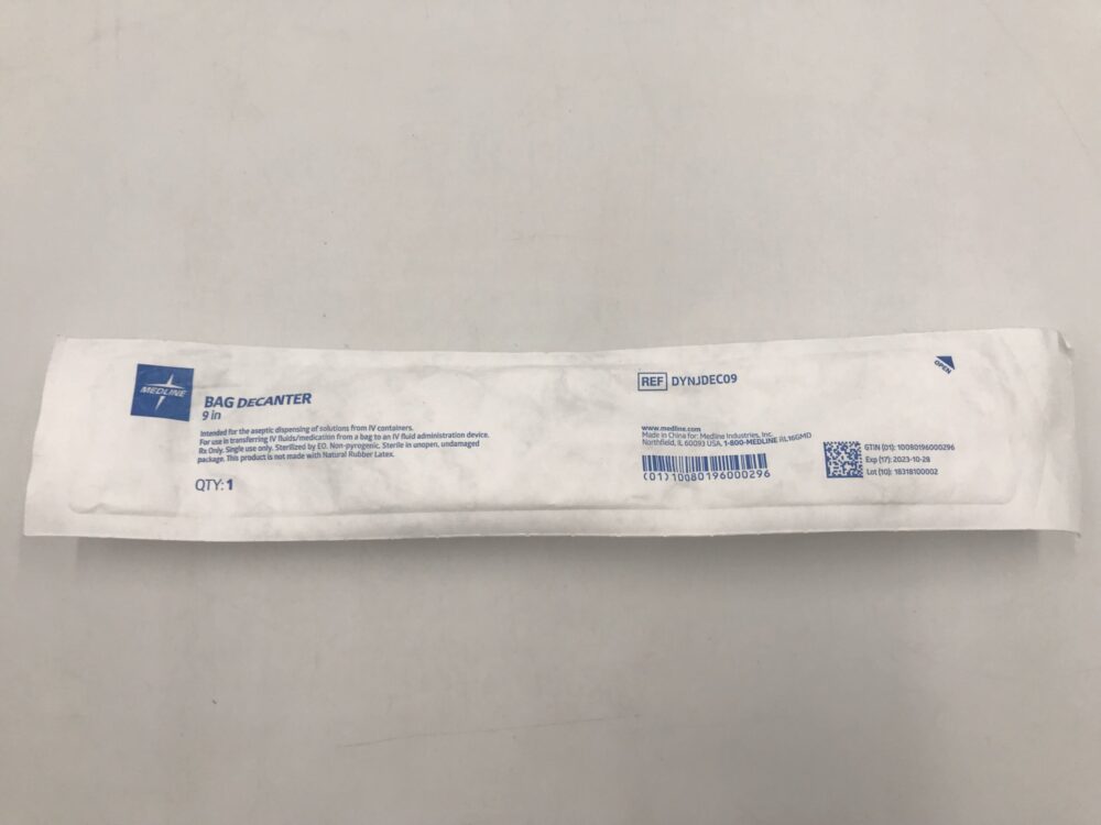 Medline DYNJDEC09 Bag Decanter 9″ (X) - GB TECH USA