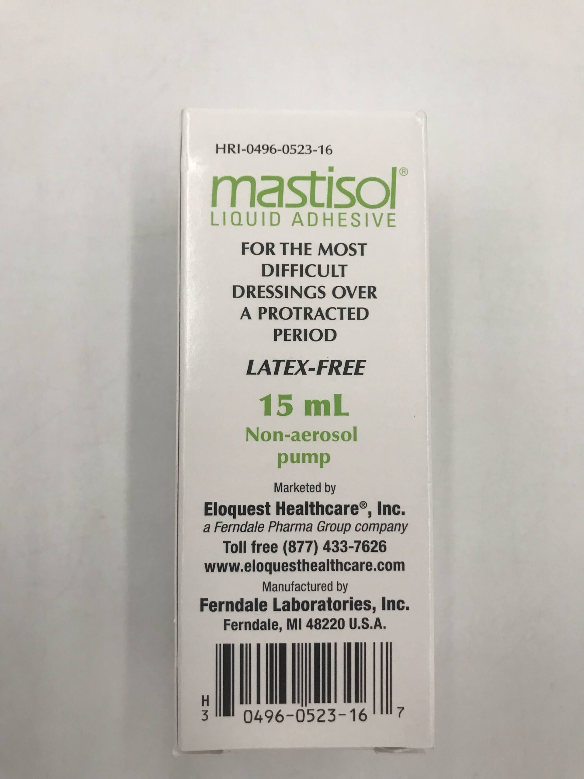Ferndale Mastisol Liquid Adhesive, 15 milliliter Pump Spray Bottle