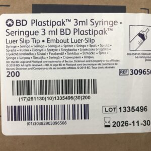 Seringues BD Plastipak™ Luer Lock™ 3 pièces - LD Medical