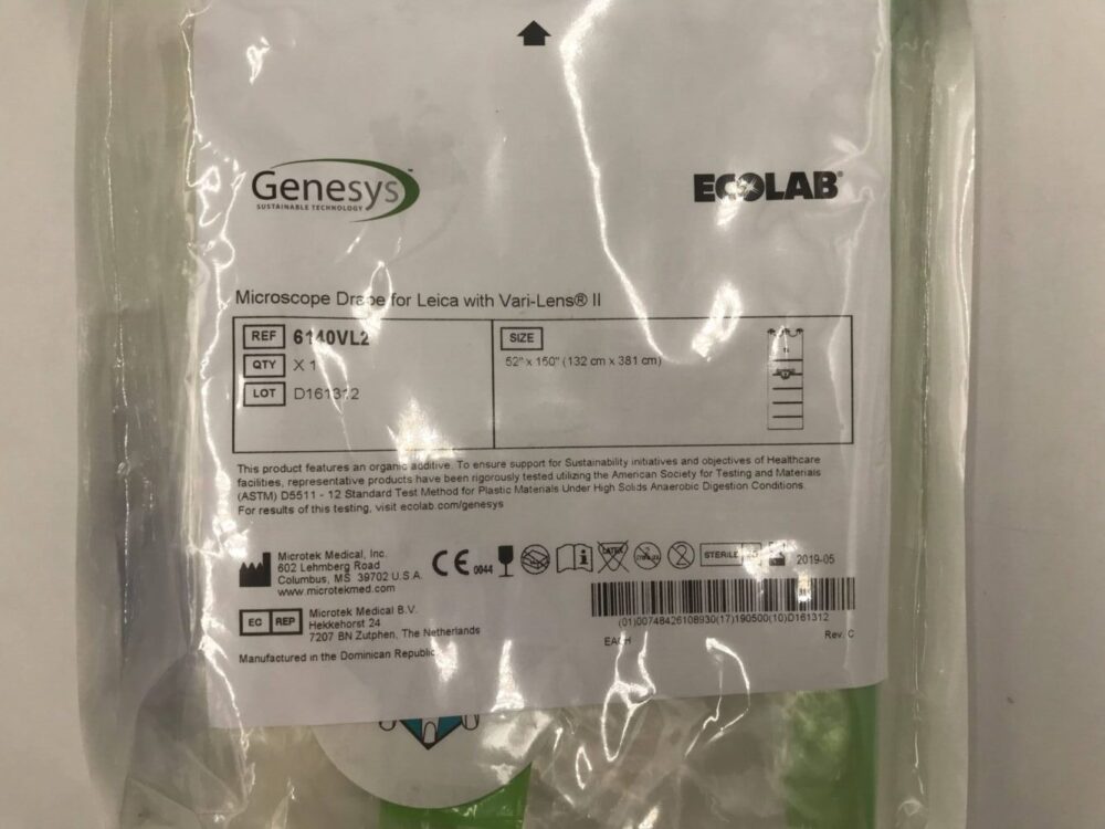 MICROTEK 6140VL2 Ecolab Genesys Microscope Drape For Leica w/ VariLens