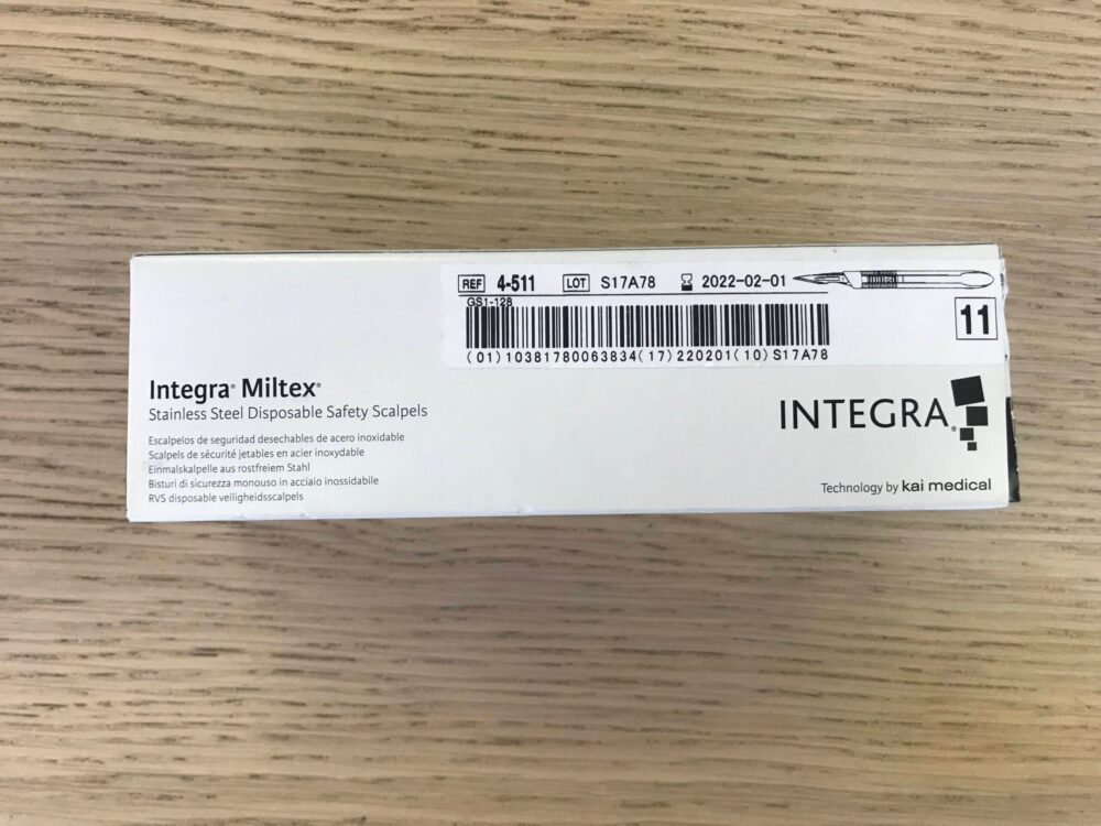 INTEGRA LIFESCIENCES 4511 Miltex Stainless Steel Disposable Safety