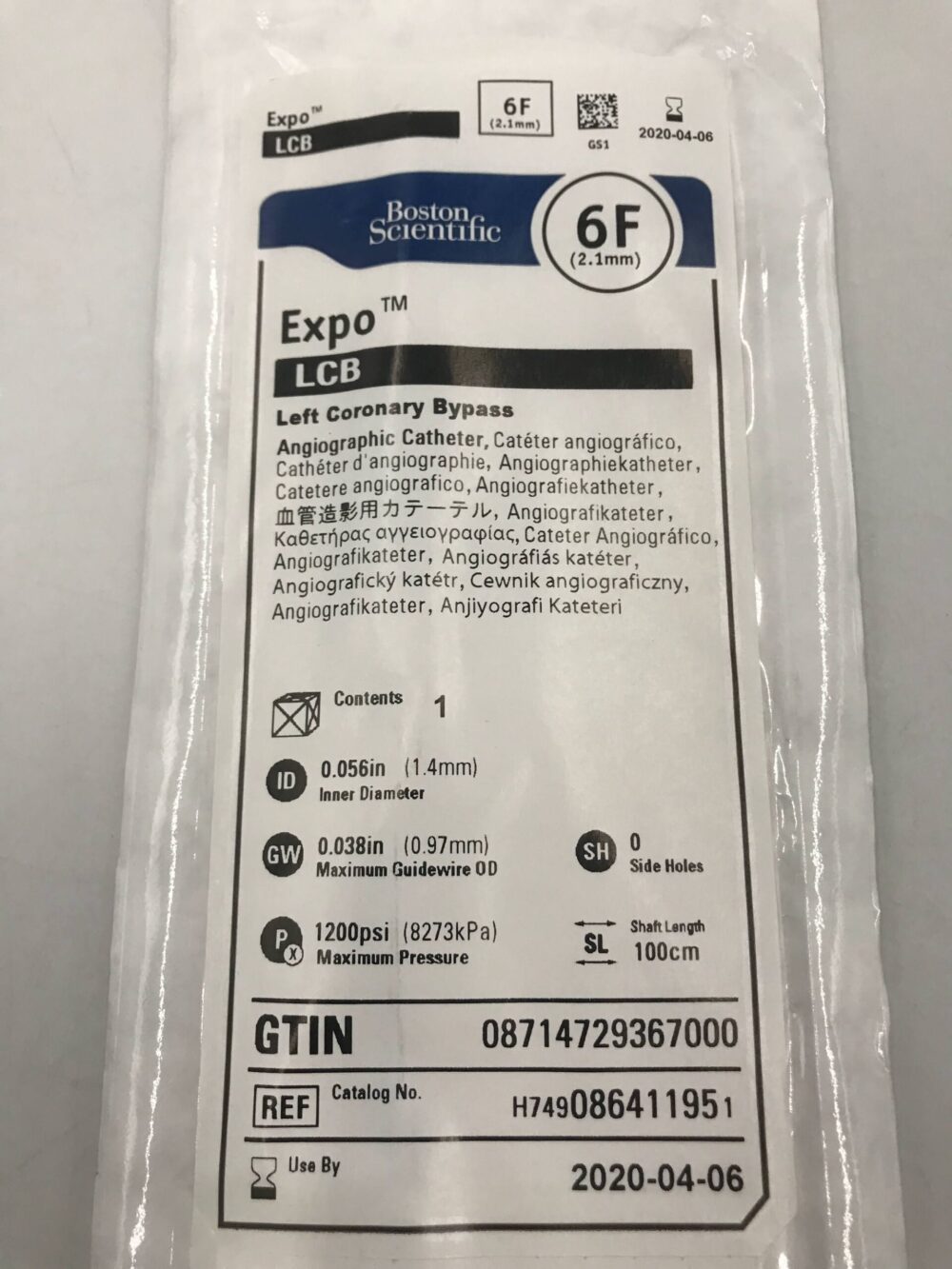 Left Coronary Bypass Angiographic Catheter GB TECH USA