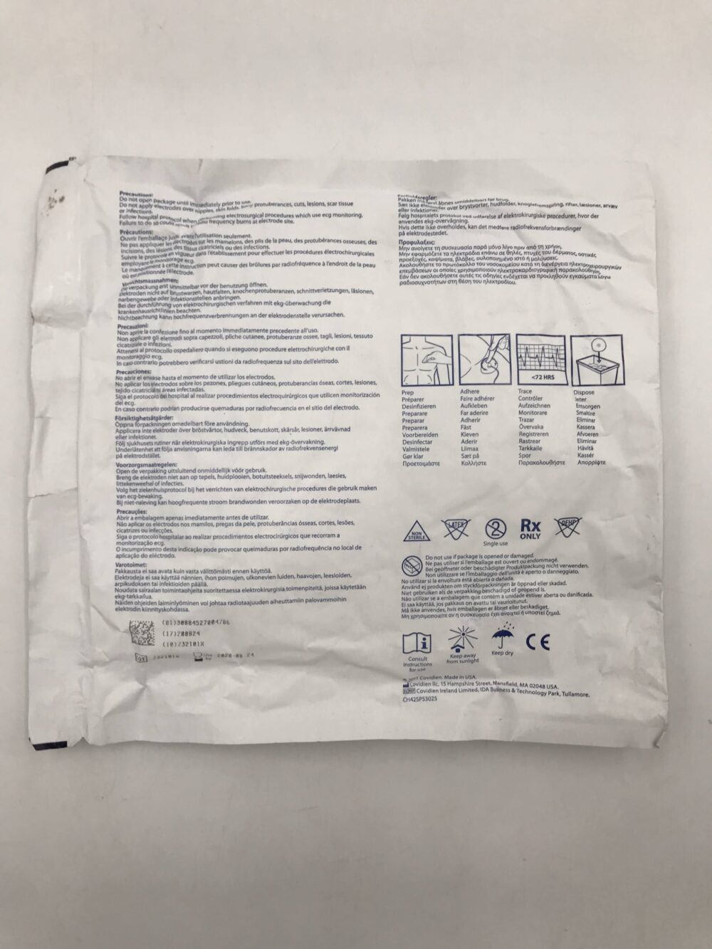 COVIDIEN ES40025 Kendall Cloth Electrodes (50/Pkg)(X) GB TECH USA