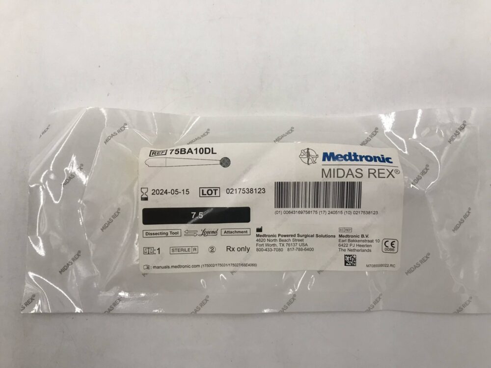 Medtronic 75BA10DL Midas Rex Dissecting Tool Legend 7.5 - GB TECH USA