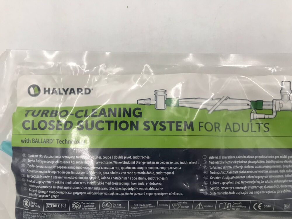 Halyard 227 TurboCleaning Closed Suction System for Adults 14F Double
