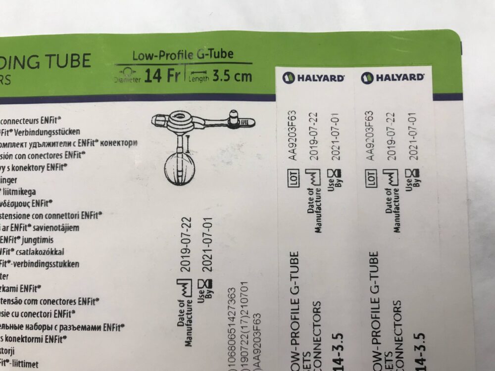 Halyard 8140143.5 MicKey* Gastrostomy Feeding Tube Extension Sets