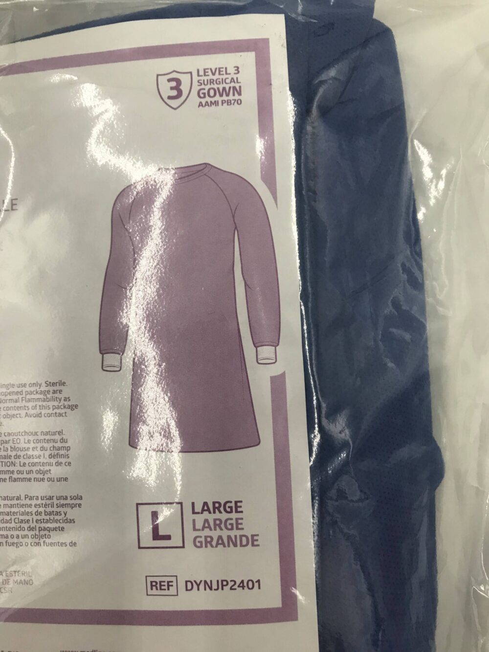 MEDLINE DYNJP2401 SIRUS Surgical Gown Large, Raglan Sleeve GB TECH USA