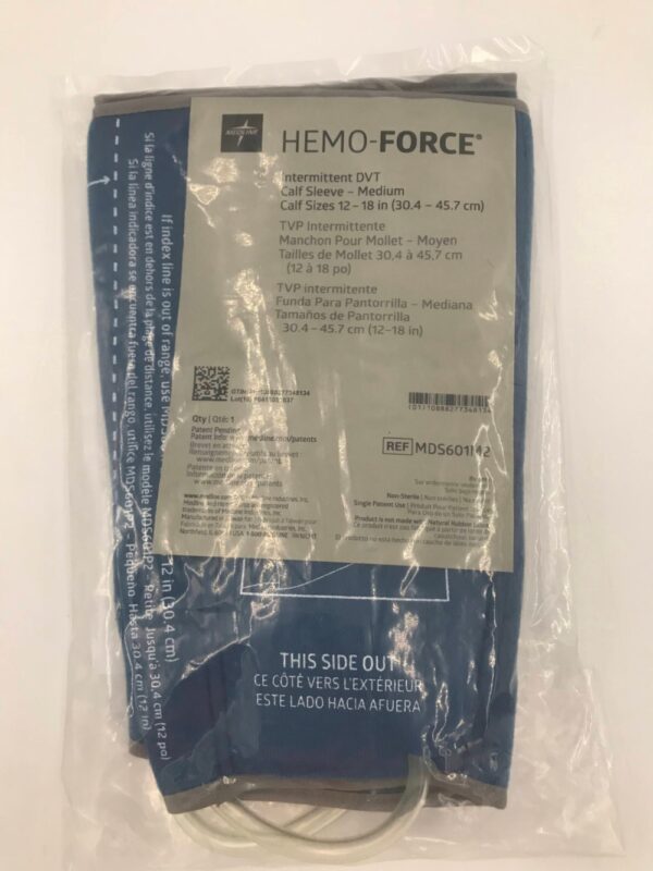 MEDLINE MDS601M2 HEMOFORCE Intermittent DVT Calf Sleeve Medium 1218