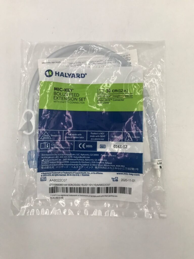 HALYARD 014312 MICKEY Bolus Feed Extension Set w/EnFit Connector 30cm