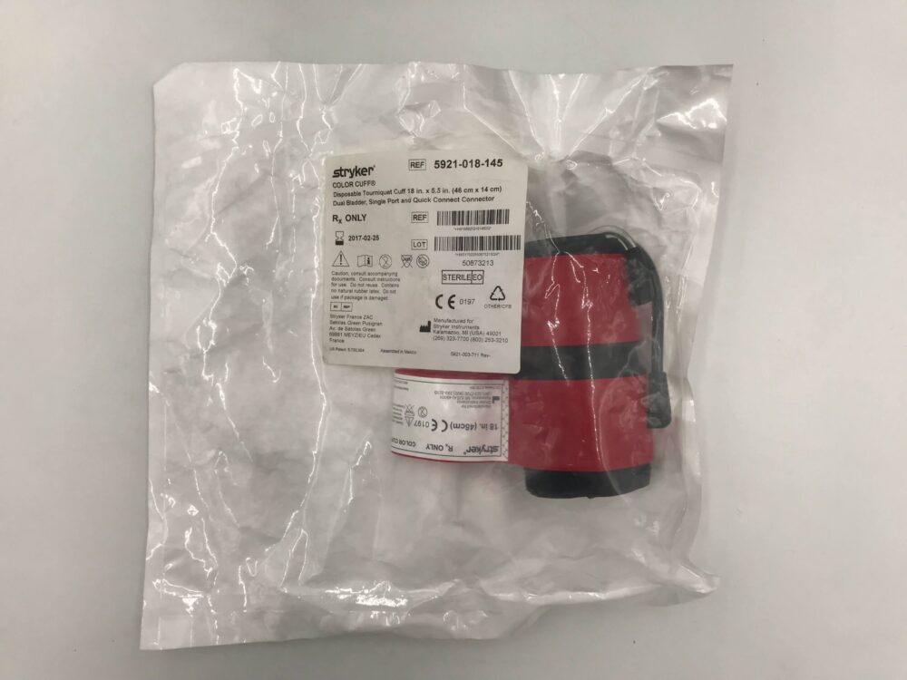 STRYKER 5921018145 Color Cuff Disposable Tourniquet Cuff Dual Bladder