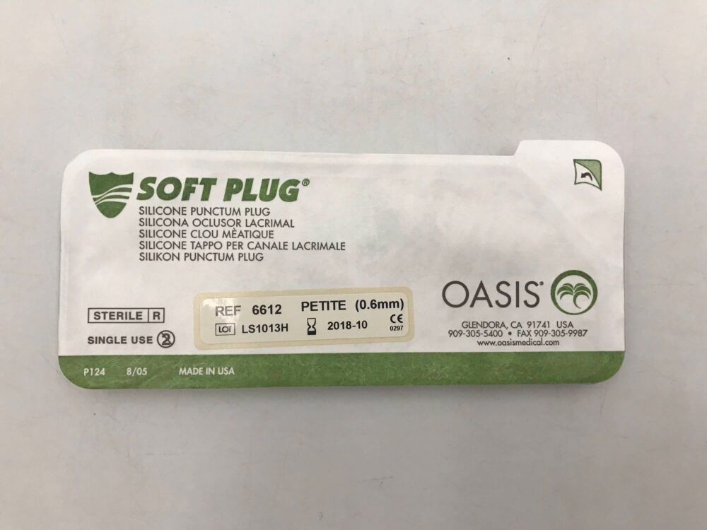 OASIS 6612 Silicone Punctum Plug Petite 0.6mm (X) GB TECH USA