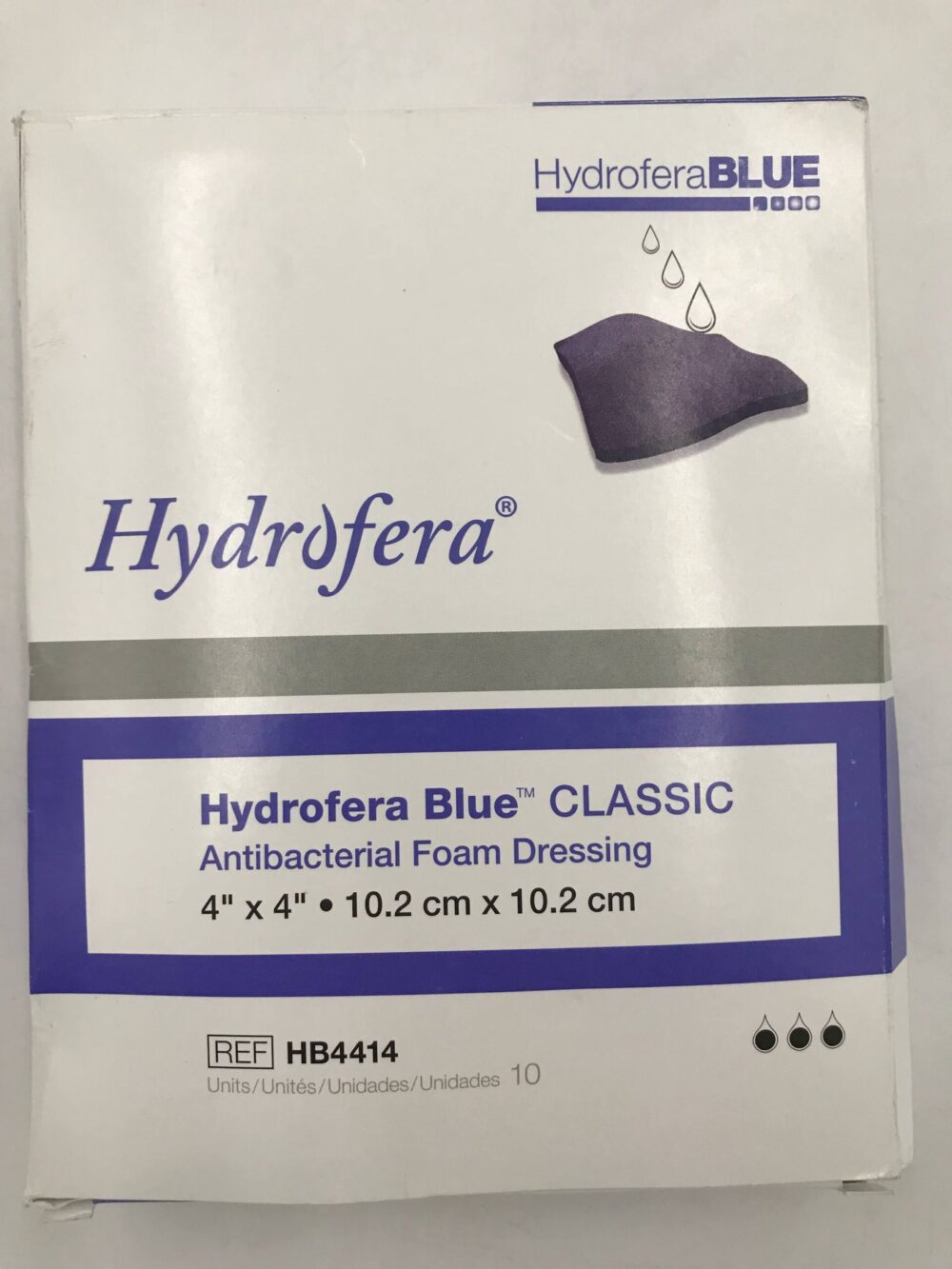 Hydrofera HB4414 Hydrofera Blue Classic AntiBacterial Foam Dressing 4