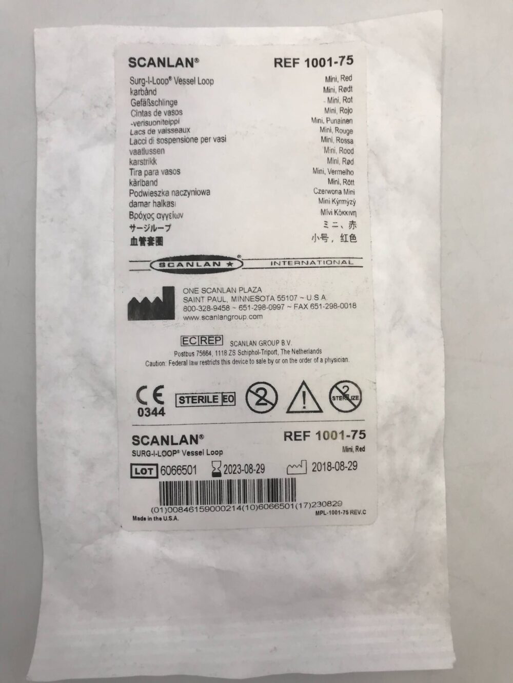 Scanlan 100175 SurgILoop Vessel Loop Mini,Red (X) GB TECH USA