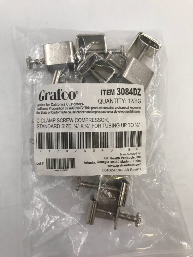 Grafco 3084DZ C Clamp Screw Compressor Standard Size 5/8″ x 3/4″ for