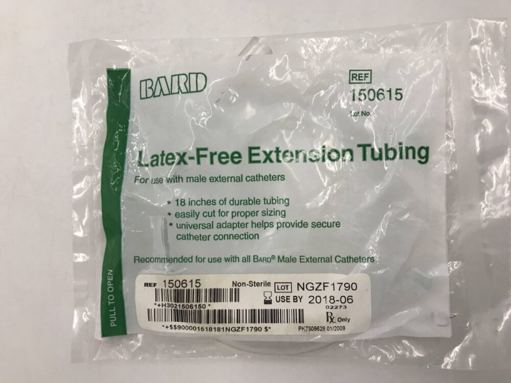 Bard 150615 LatexFree Extension Tubing for Use with Male External