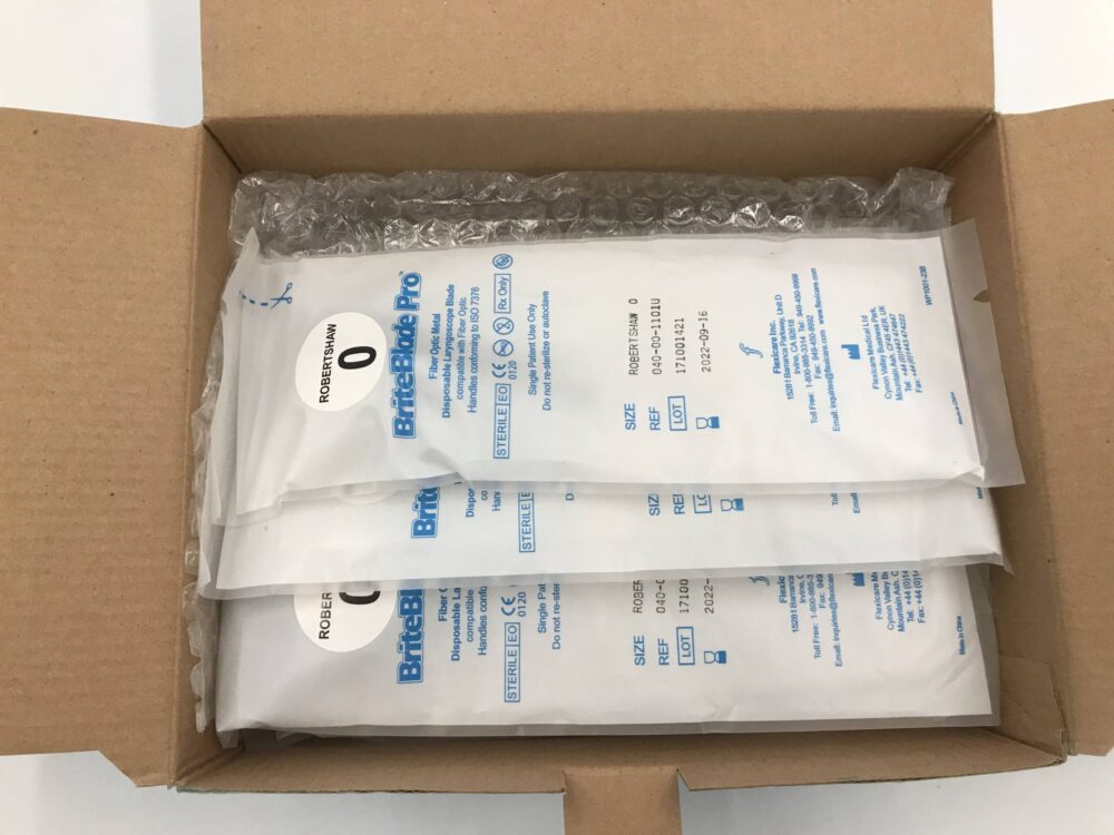 FLEXICARE 040001101U BriteBlade Pro S/Use Fibre Optic Metal