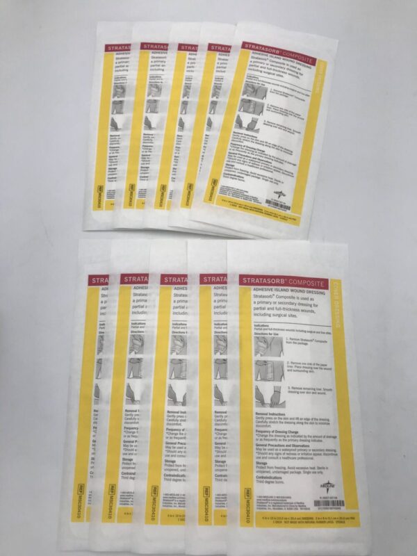 Medline MSC30410 Stratasorb Composite Adhesive Island Wound Dressing