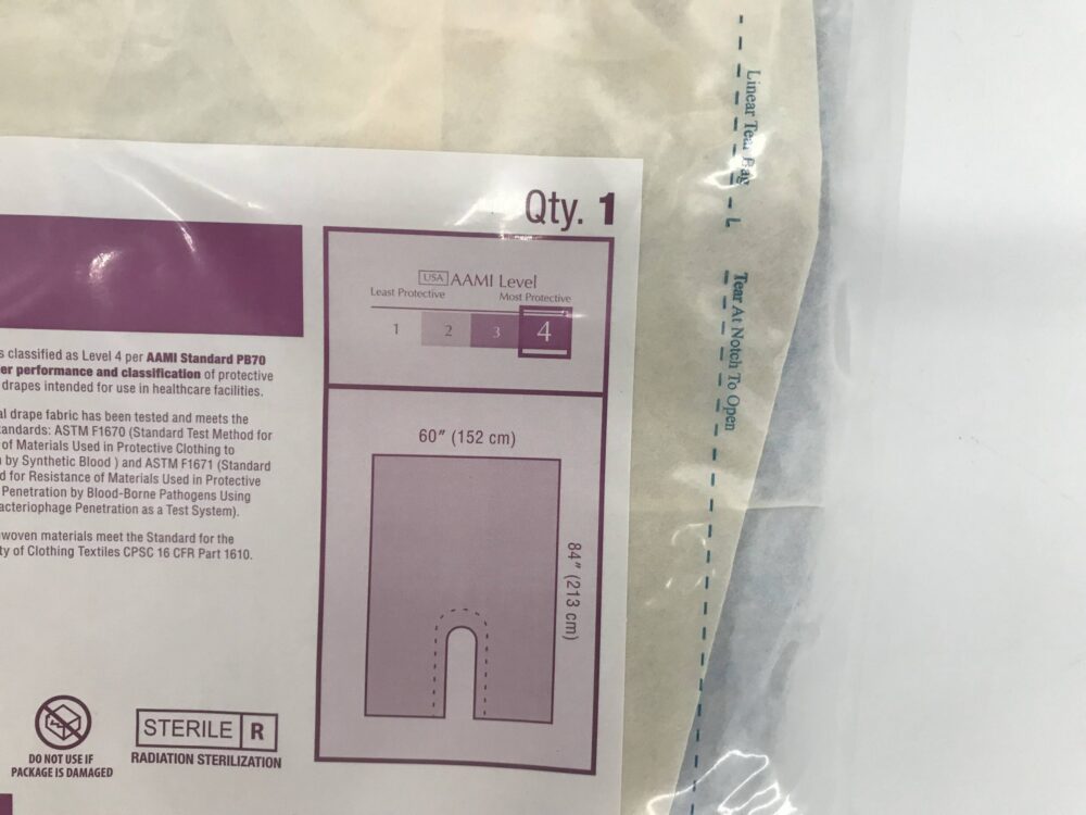 Cardinal Health 8475 UDrape Convertors 60in x 84in AAMI Level 4 GB