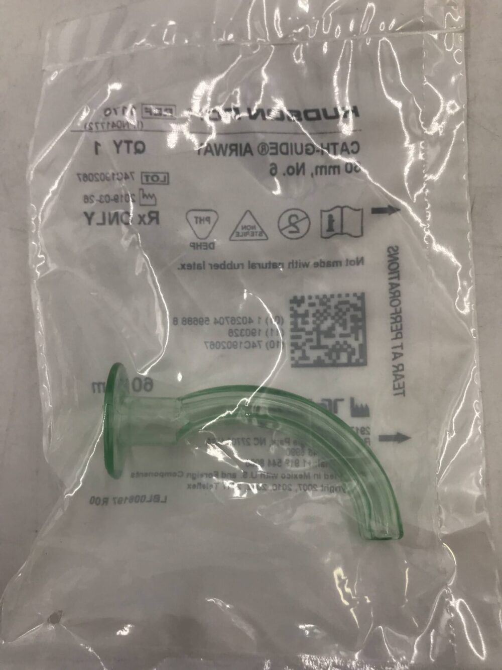 Teleflex 1170 Hudson Rci CathGuide Airway 60mm No.6 GB TECH USA