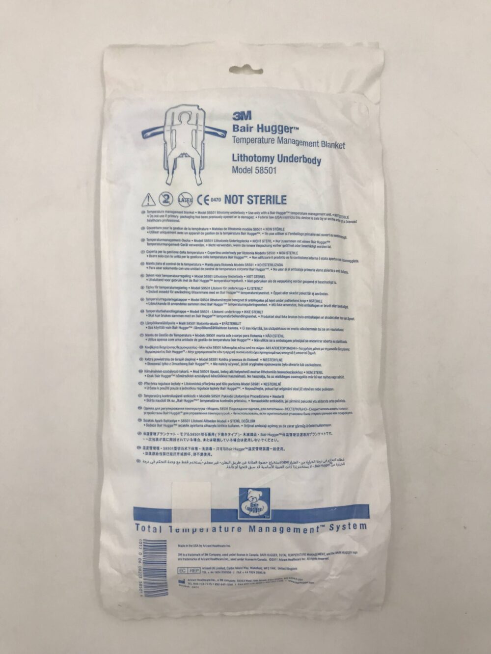 3M 58501 Bair Hugger Temperature Management Lithotomy Underbody Blanket