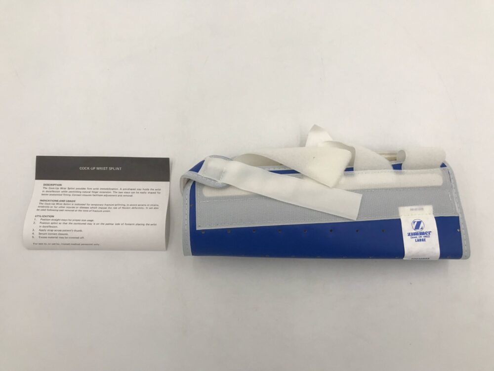 Zimmer 175905 Perforated Cockup Wrist Splint Large Left GB TECH USA