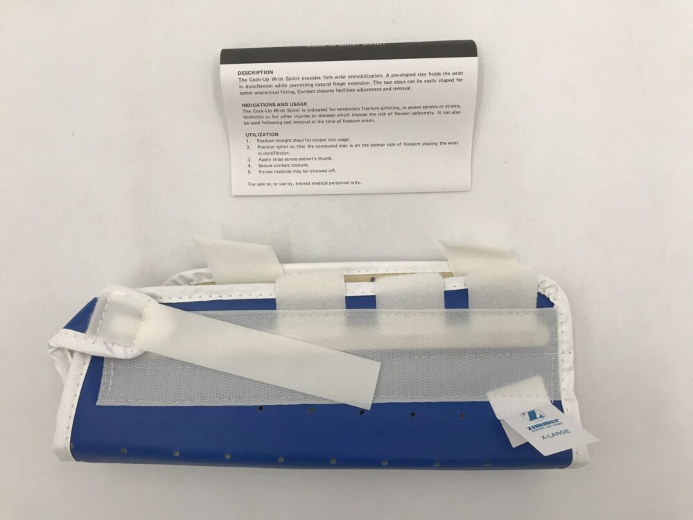 Zimmer 175907 Perforated Cockup Wrist Splint XLarge GB TECH USA