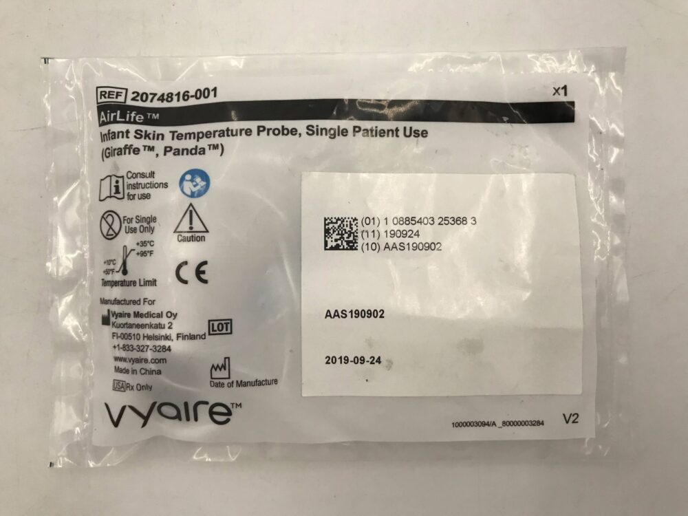 Vyaire 2074816001 AirLife Infant Skin Temperature Probe GB TECH USA