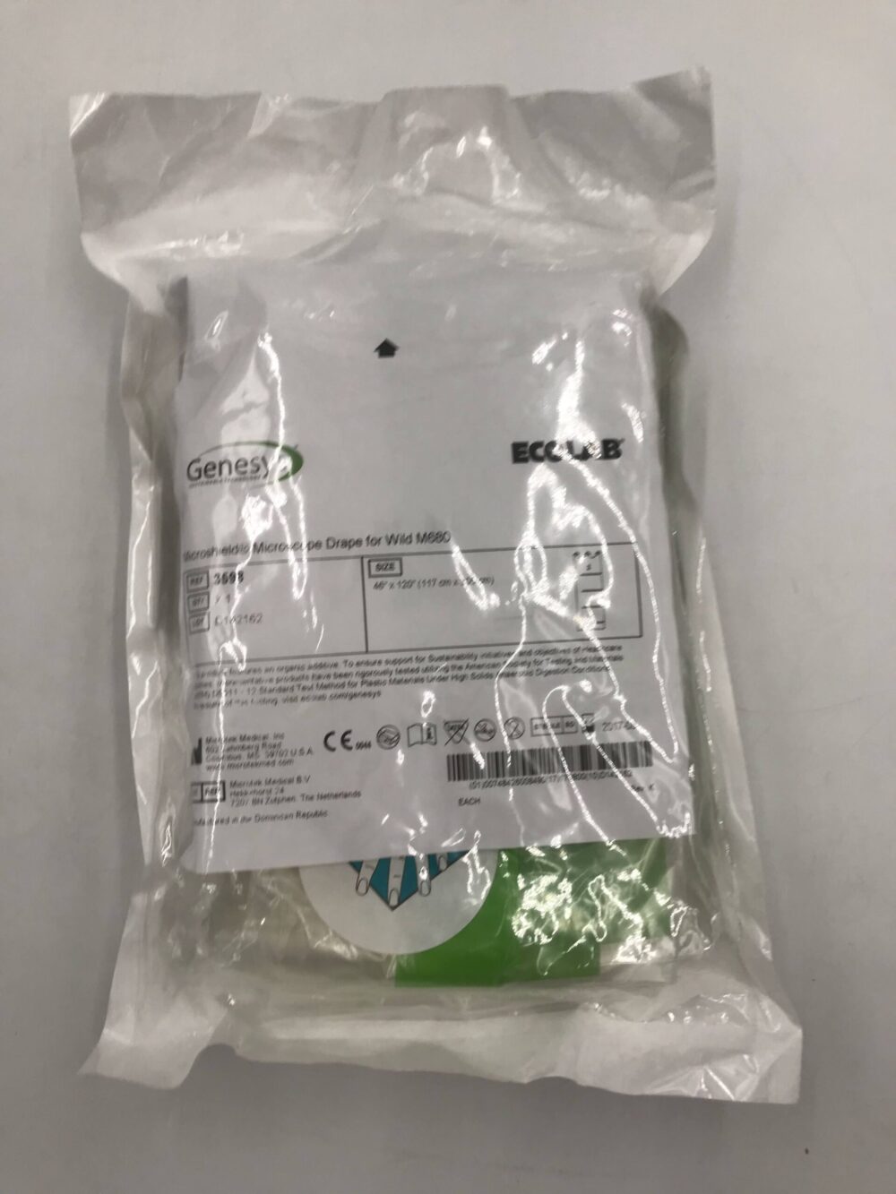 MICROTEK MEDICAL 3598 Genesys Ecolab Microshield Microscope Drape for