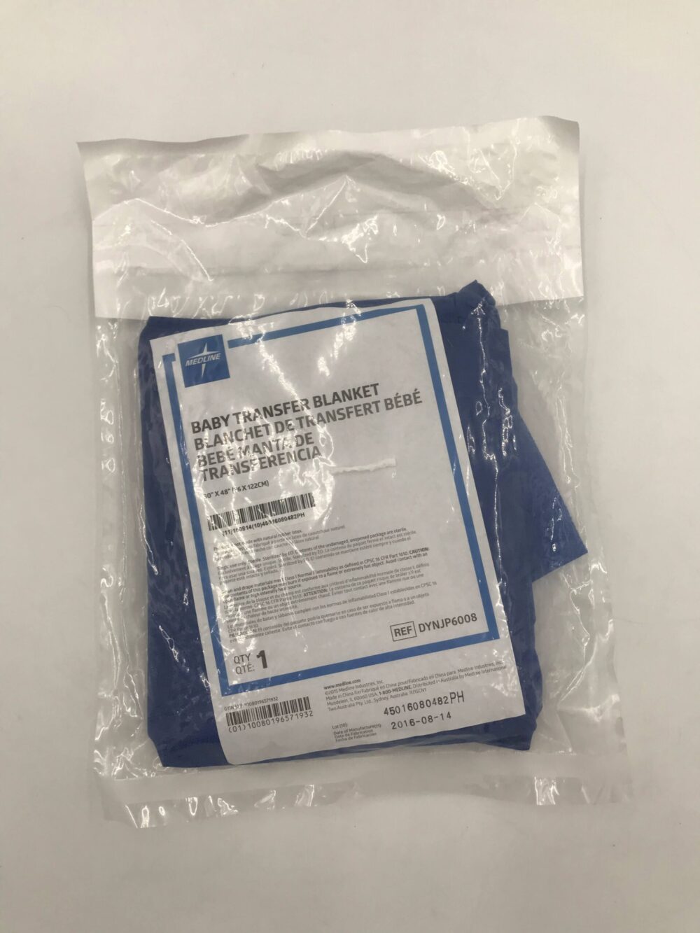 MEDLINE DYNJP6008 Baby Transfer Blanket 30in x 48in GB TECH USA