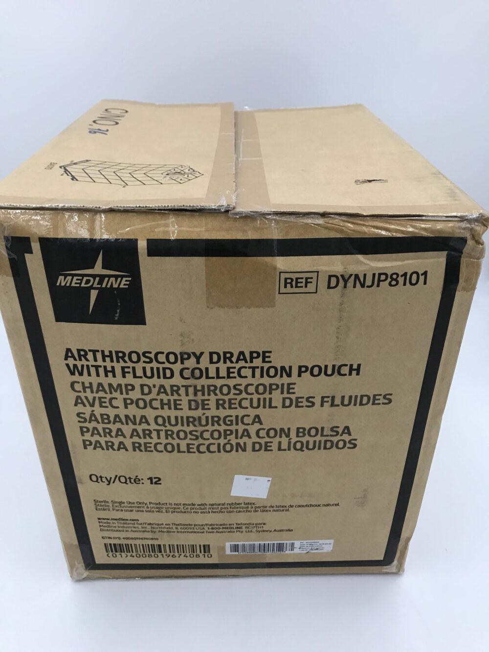 Medline DYNJP8101 Arthroscopy Drape with Fluid Collection Pouch (12/Box