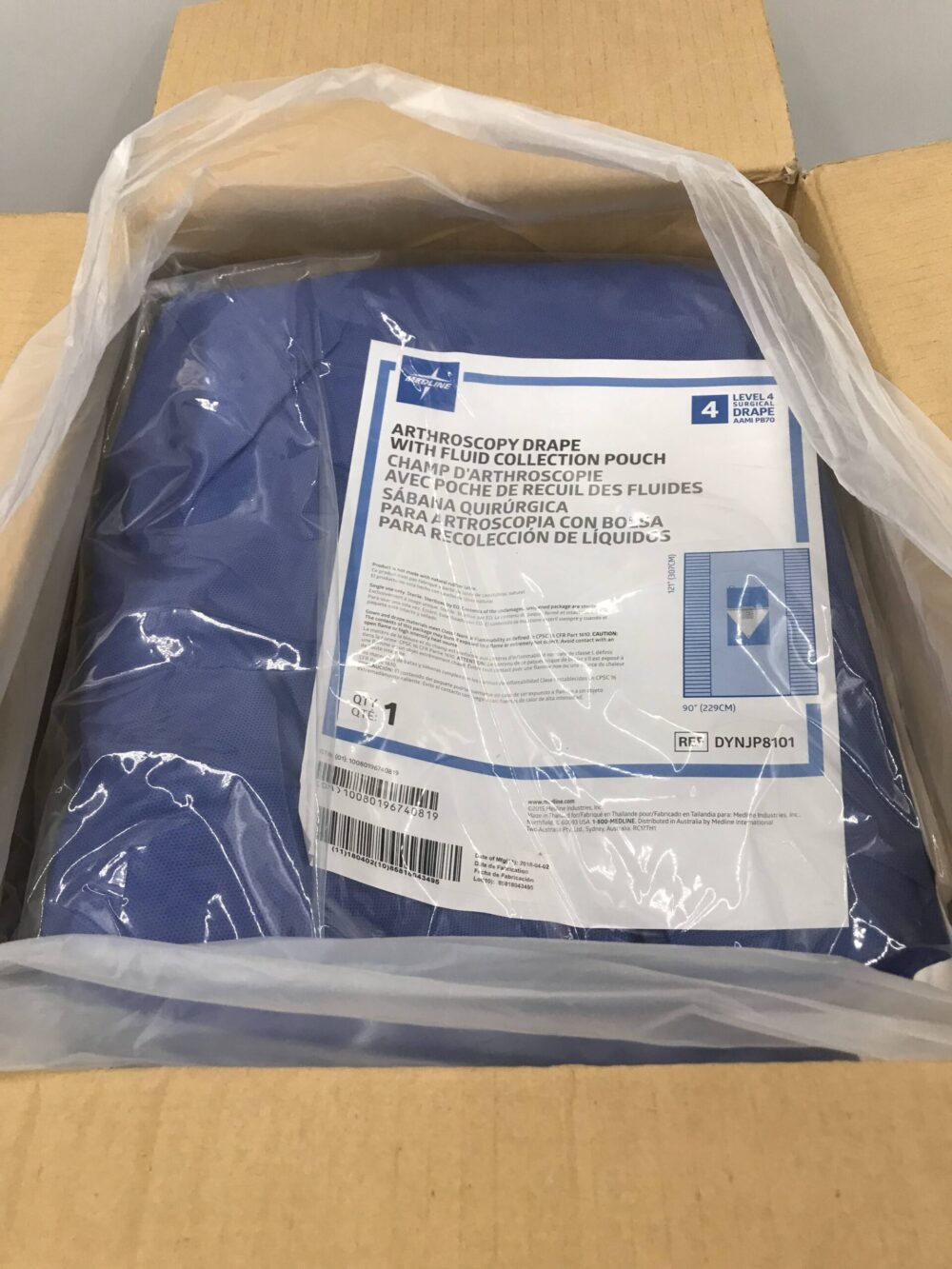 Medline DYNJP8101 Arthroscopy Drape with Fluid Collection Pouch (12/Box