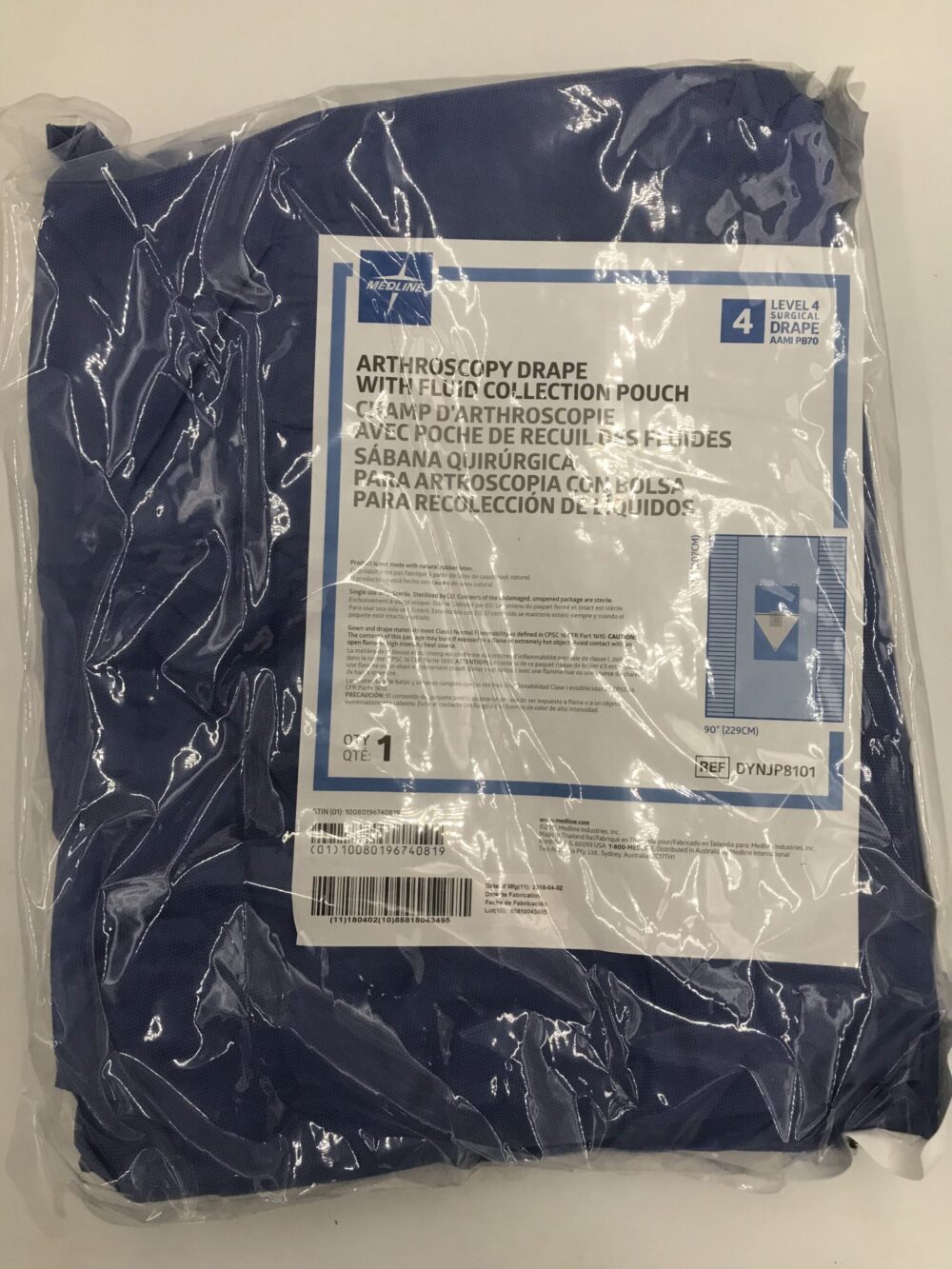 Medline DYNJP8101 Arthroscopy Drape with Fluid Collection Pouch (12/Box