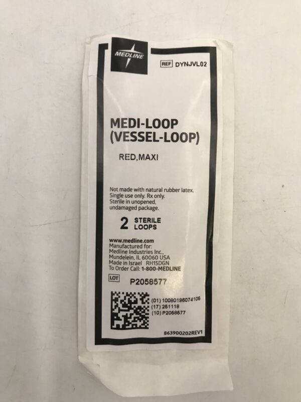 Vessel Loop Kit Medline DYNJVL02 Medi-Loop (Vessel-Loop) Red Maxi (5/Pack) - GB TECH USA