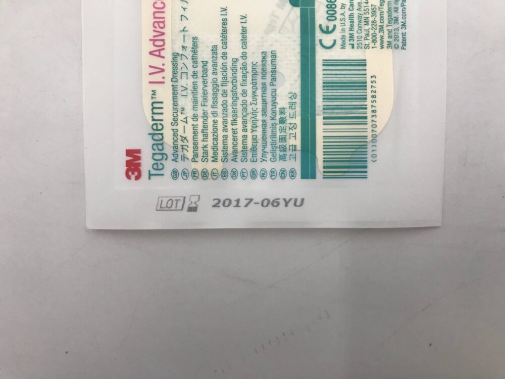 3M 1683 Tegaderm I.V. Advanced Securement Dressing 21/2in x 21/2in