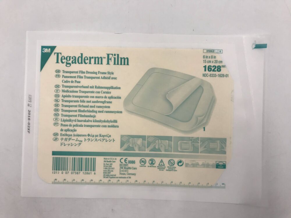 3M 1626W Tegaderm Transparent Film Dressing, Picture Frame Style, With
