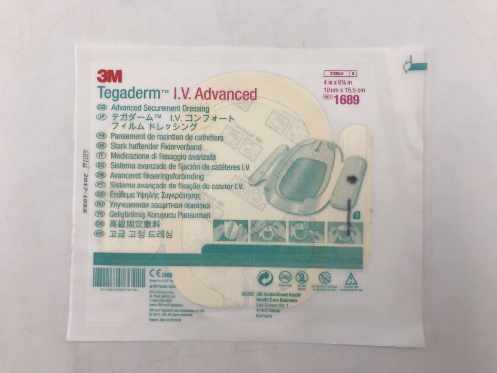 3M 1689 Tegaderm I.V. Advanced Securement Dressing 4in x 61/2in (X