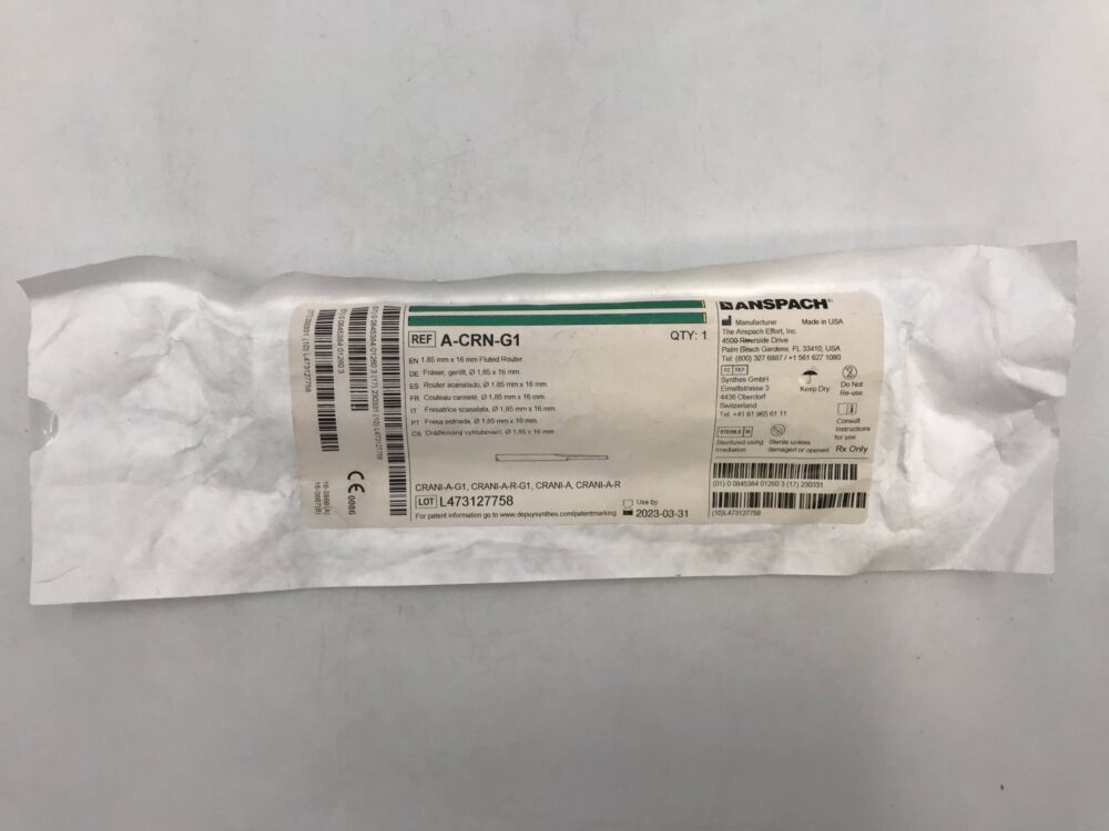 ANSPACH A-CRN-G1 Fluted Router 1.85mm x 16mm (X) - GB TECH USA